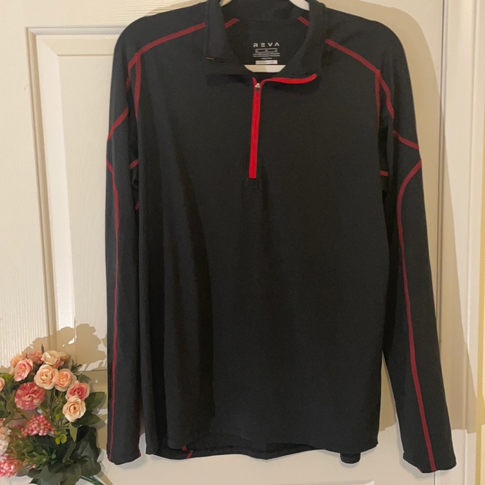 REVA activewear black and red jacket